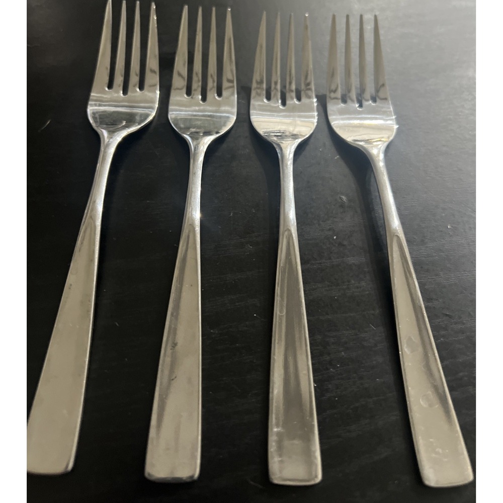Rogers Stanley Roberts Allison-Korea (4)Salad Forks  Stainless Steel 6 1/2"